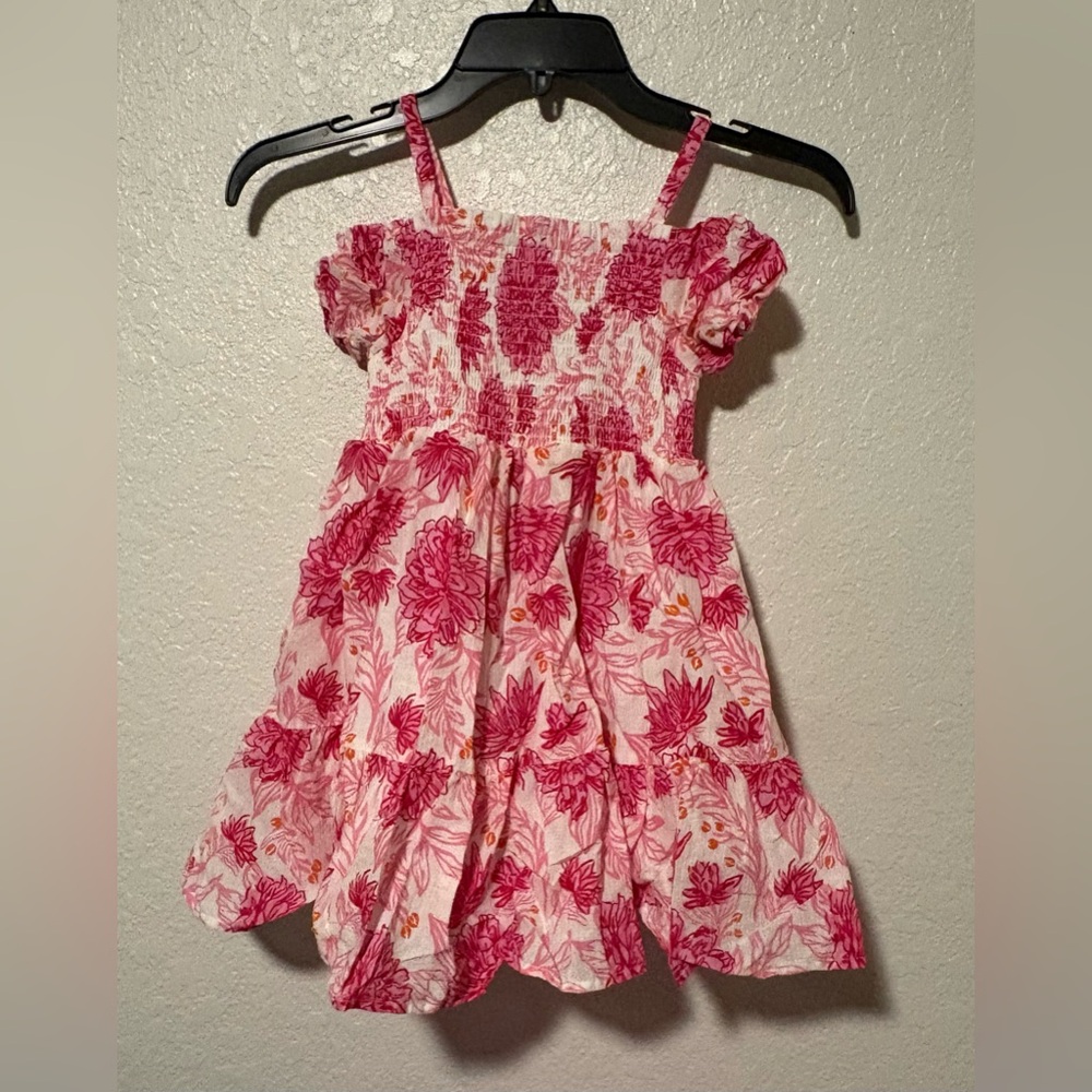 Jolie Pink Floral Sun Dress